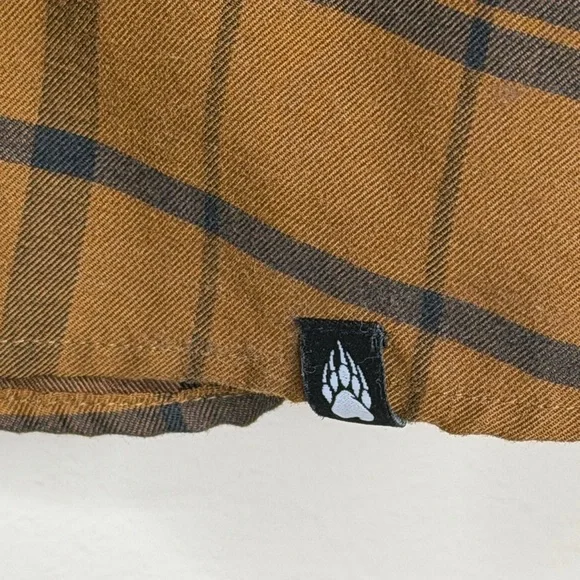 Alaskan Hardgear Duluth Untucked Long Sleeve Men's Large Brown Plaid  Work Shirt - Picture 3 of 9